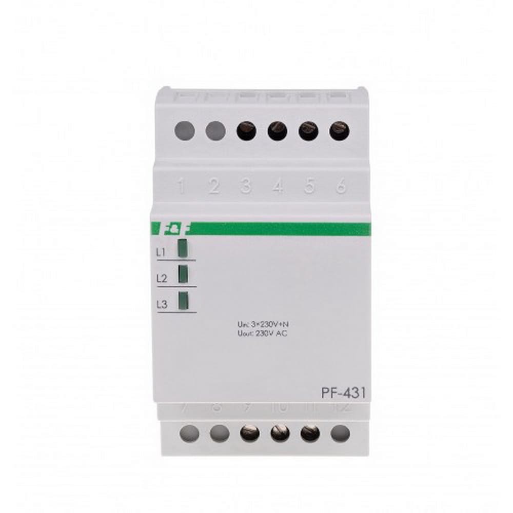 Автоматичний перемикач фаз PF-431 16A F&F ( PF-431 ) Автоматичний перемикач фаз PF-431 16A F&F ( PF-431 )